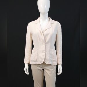Juicy Couture Pink Linen Blazer Sz …